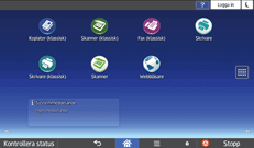 Bild på användarpanelens skärm