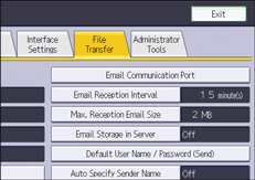 ภาพแสดงหน้าจอแผงควบคุม