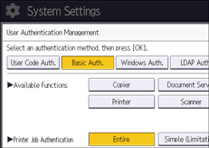 ภาพแสดงหน้าจอแผงควบคุม