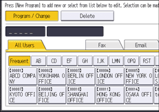 ภาพแสดงหน้าจอแผงควบคุม