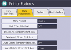ภาพแสดงหน้าจอแผงควบคุม