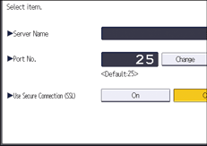 ภาพแสดงหน้าจอแผงควบคุม