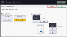 ภาพแสดงหน้าจอแผงควบคุม