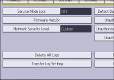 ภาพแสดงหน้าจอแผงควบคุม
