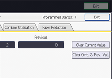 ภาพแสดงหน้าจอแผงควบคุม
