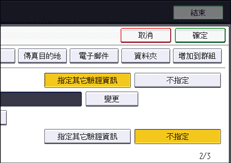 操作面板畫面說明圖