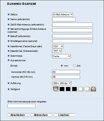 Abbildung Anwendungsbildschirm