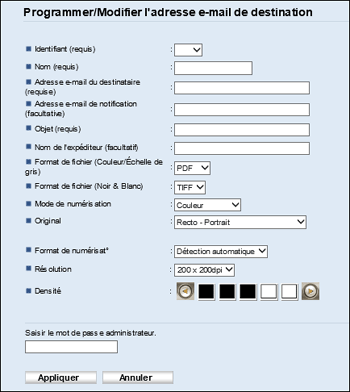 Illustration de l'écran d'applications