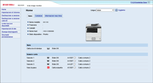 Immagine schermata applicazione