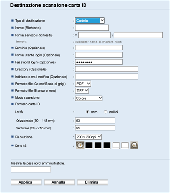 Immagine schermata applicazione