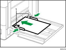 Illustrazione schermata vassoio bypass con didascalie numerate
