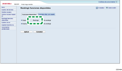 Ilustración de pantalla de aplicación