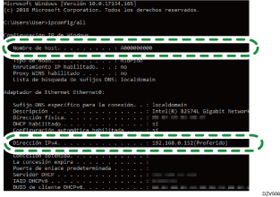Ilustración de la pantalla del sistema operativo