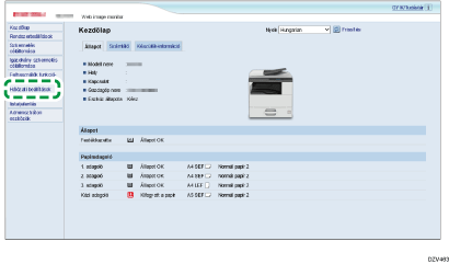 Alkalmazási képernyő illusztrációja