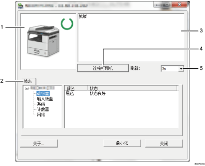 已编号的应用程序画面插图说明
