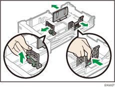 Illustration du magasin d'alimentation papier