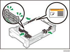 Illustration du magasin d'alimentation papier