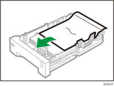 Illustration du magasin d'alimentation papier