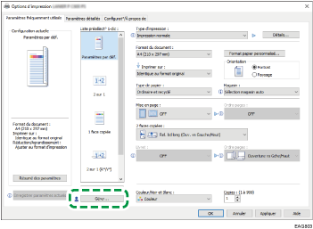 Illustration de l'écran Pilote