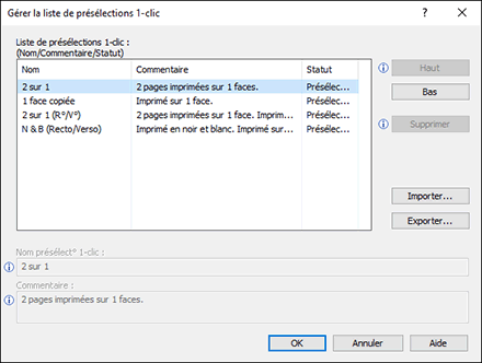 Illustration de l'écran Pilote