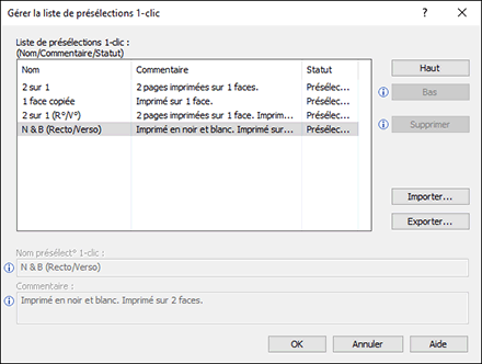 Illustration de l'écran Pilote