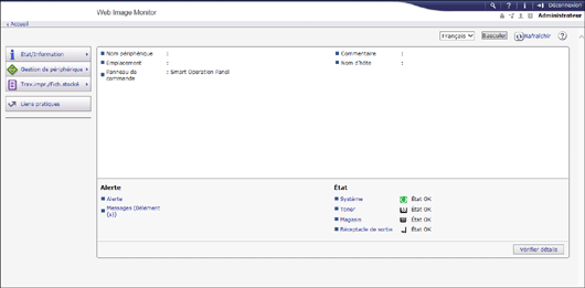 Illustration de la page du navigateur Web