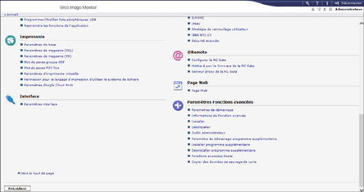Illustration de la page du navigateur Web