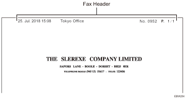 Abbildung: Fax-Header