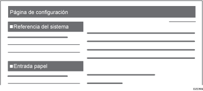 Ilustración de la página de configuración