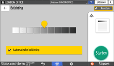 Afbeelding van bedieningspaneel