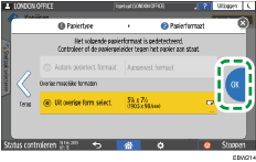 Afbeelding van bedieningspaneel