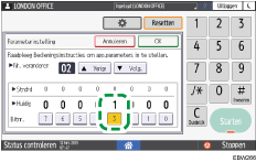 Afbeelding van bedieningspaneel