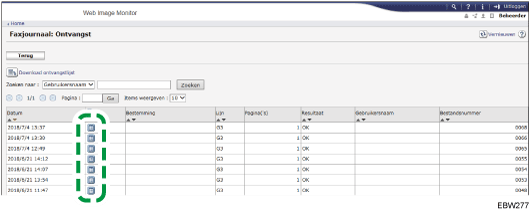 Afbeelding internetbrowserscherm