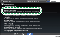 Afbeelding van bedieningspaneel