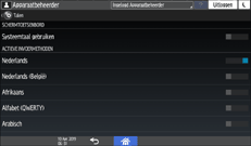 Afbeelding van bedieningspaneel