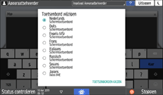 Afbeelding van bedieningspaneel