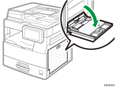 Illustratie van de handinvoer