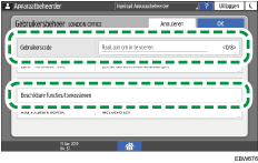 Afbeelding van bedieningspaneel