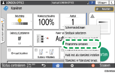 Afbeelding van bedieningspaneel