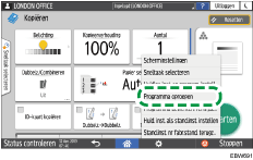 Afbeelding van bedieningspaneel