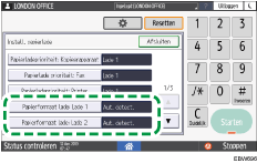 Afbeelding van bedieningspaneel