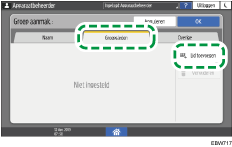Afbeelding van bedieningspaneel