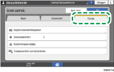 Afbeelding van bedieningspaneel