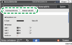 Afbeelding van bedieningspaneel