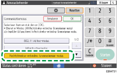 Afbeelding van bedieningspaneel