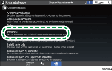 Afbeelding van bedieningspaneel