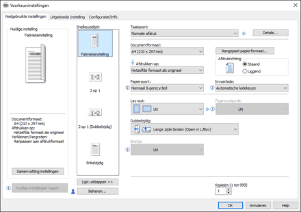 Illustratie stuurprogrammascherm