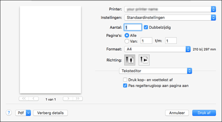 Illustratie stuurprogrammascherm