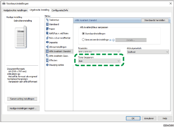 Illustratie stuurprogrammascherm