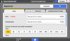 Afbeelding van bedieningspaneel